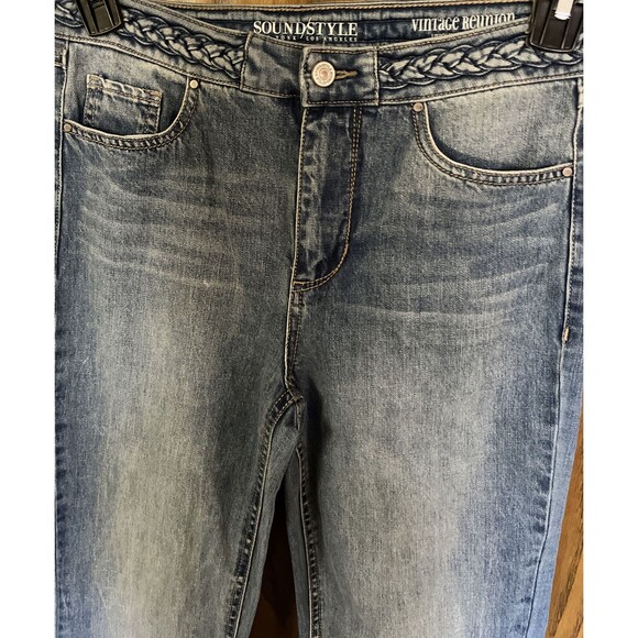 size 4 sound/Style light blue wash jeans Made in china front cotton/polyester - Picture 4 of 8
